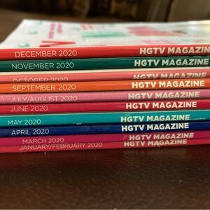 HGTV Magazine Lot of 10 Issues Full Set Of 2020 Previously Owned Never Viewed